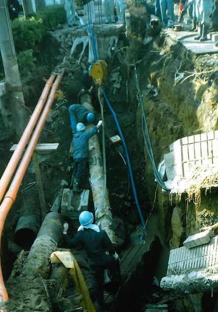 練馬区北町6丁目 500φ本管漏水修理緊急工事